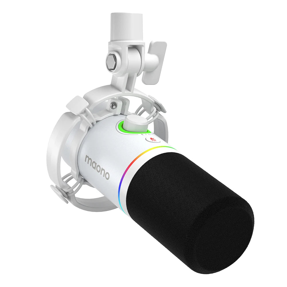 Maono PD200X – XLR/USB Dynamic Microphone | Metal Gaming & Streaming Mic with Software Control