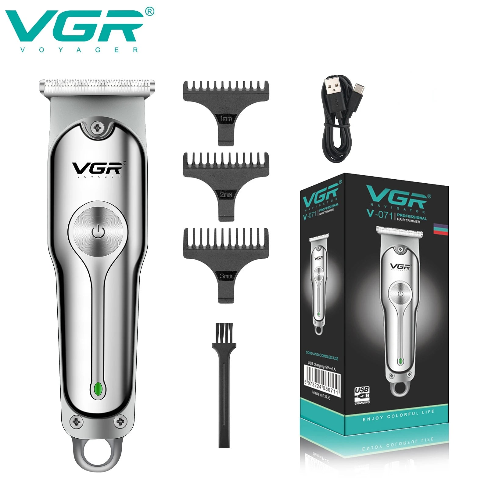 VGR V-071 profesionalni mini strižnik las za moške
