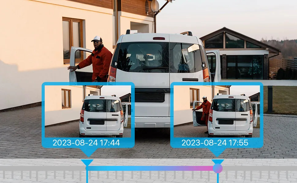 ZOSI 8-kanalni 1080P žični varnostni sistem kamer – H.265+ 5MP Lite DVR snemalnik z 2MP notranjo/zunanjostjo