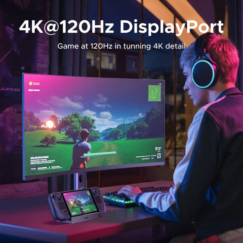 UGREEN 10Gbps Steam Deck Docking Station with 4K120Hz DisplayPort