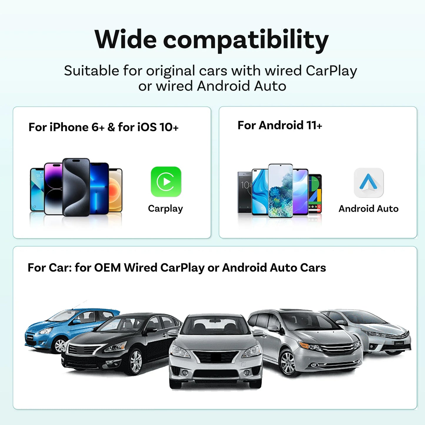 Brezžični adapter OTTOCAST Mini Nova CarPlay in Android Auto