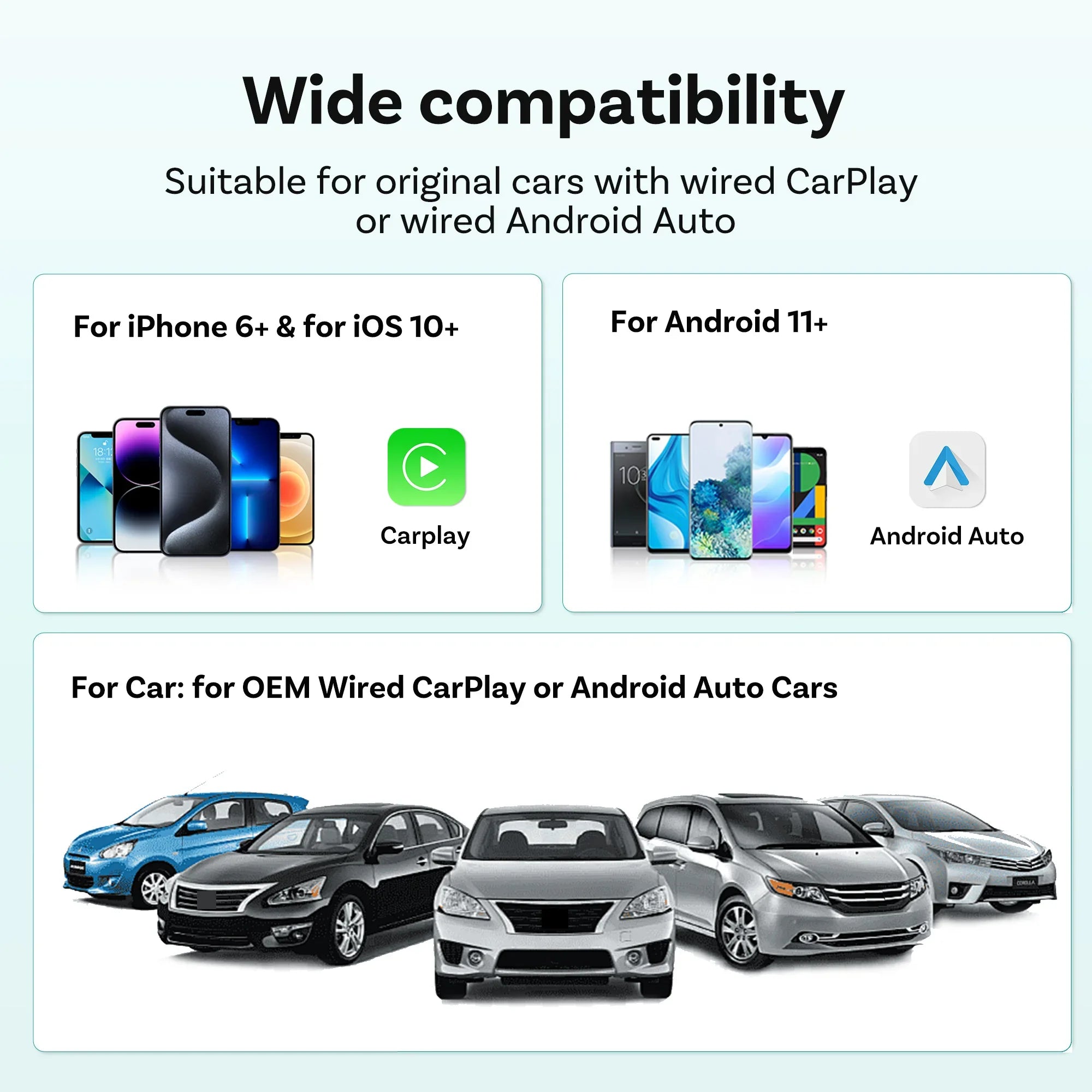 Brezžični adapter OTTOCAST Mini Nova CarPlay in Android Auto
