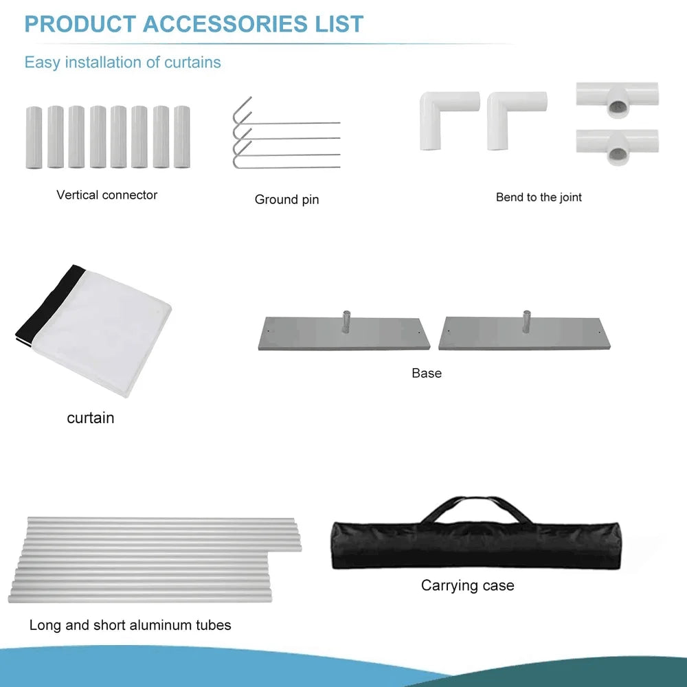 120-inch Premium Portable Projector Screen with Stand – 4K UHD, 3D Supported