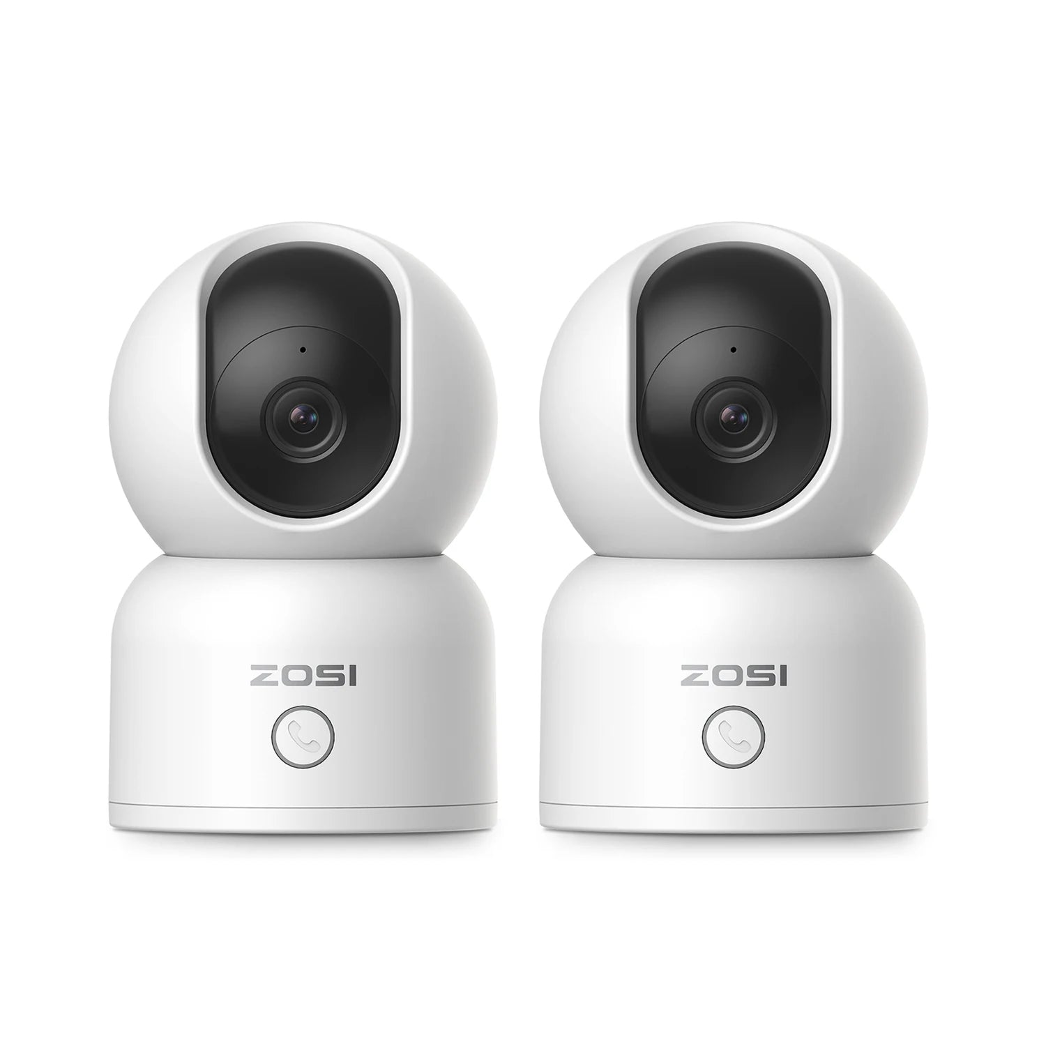 ZOSI 360° PTZ pametna domača varnostna kamera – notranji WiFi monitor za dojenčke in hišne ljubljenčke s samodejnim sledenjem, zaznavanjem z umetno inteligenco in HD nočnim vidom