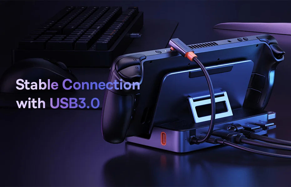 Baseus 6‑in‑1 USB‑C Docking Station | HDMI 4K@60Hz, RJ45, USB 3.0, PD 100W
