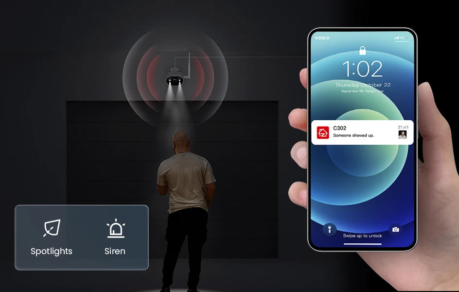 Varnostni kameri sistem Wi-Fi 6 ZOSI 2K – 3MP notranje/zunanje brezžične IP kamere z dvosmernim zvokom