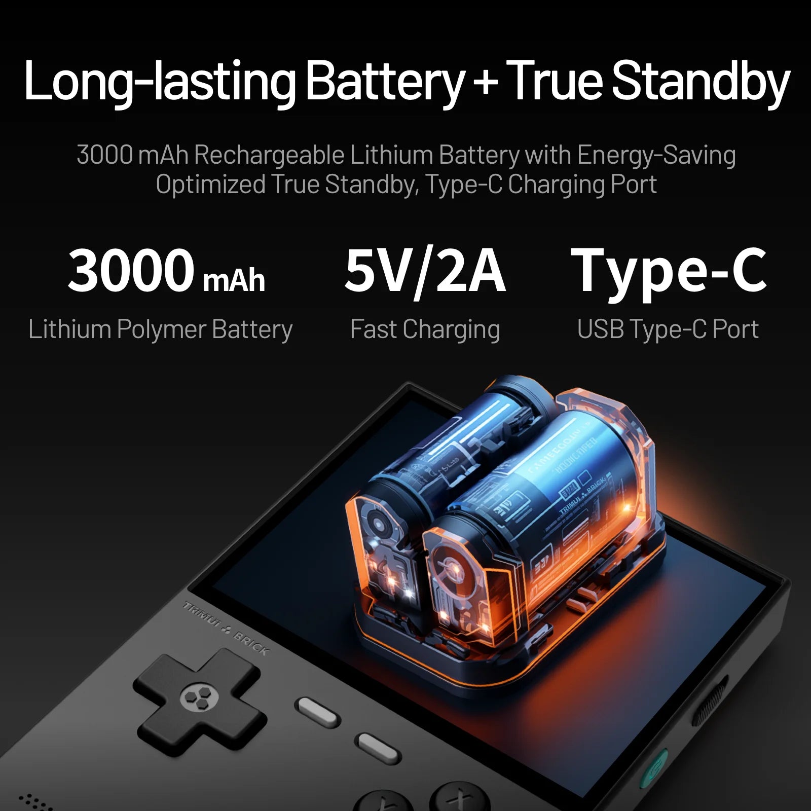AMPOWN Trimui BRICK Portable Retro Handheld Game Players 3.2'' IPS Screen Emulator Video Games Consoles Linux System Allwinner - Limetastore
