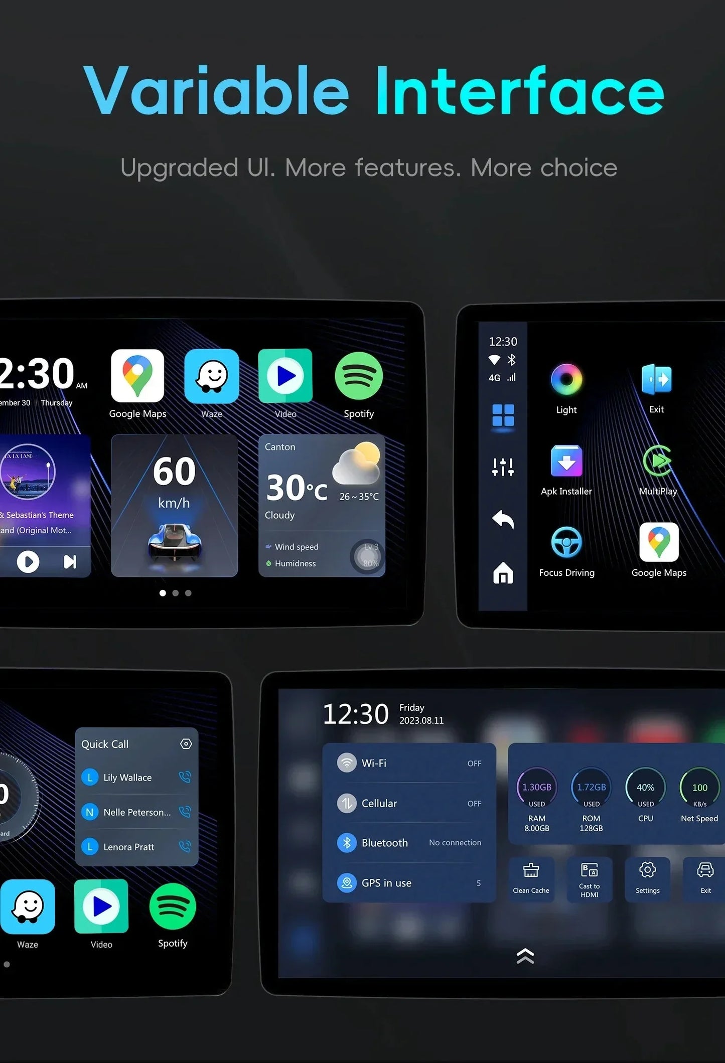 OTTOCAST Picasou 3 Brezžični CarPlay AI box s HDMI