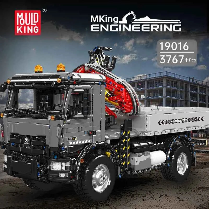 Mould King 19016 RC Truck‑Mounted Crane Transport Vehicle - Limetastore