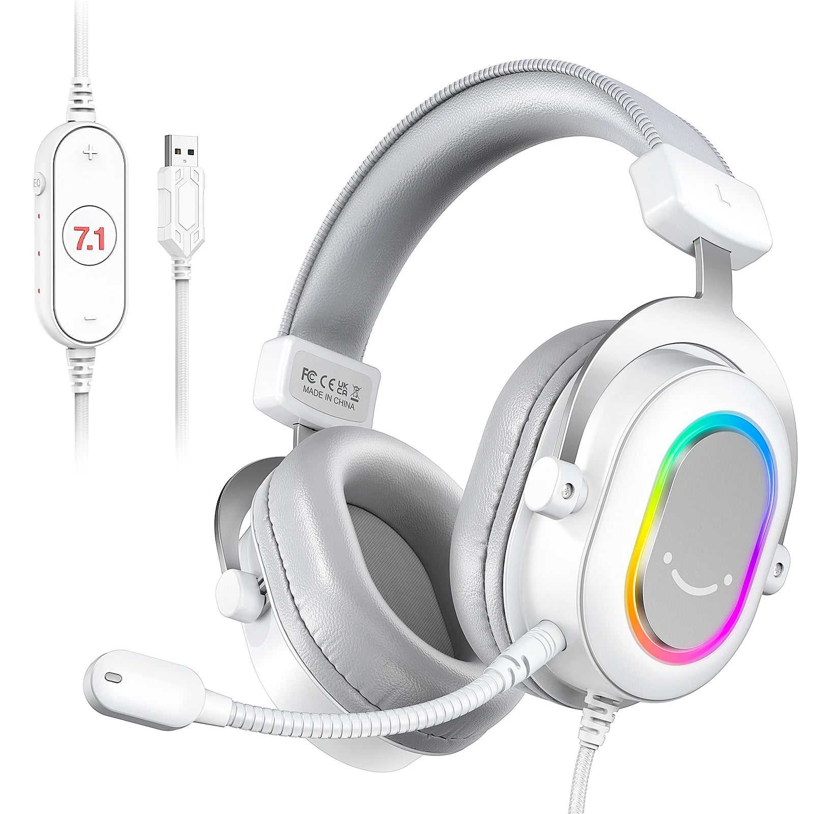 Igralne slušalke FIFINE Ampligame H6P – RGB, 7.1 prostorski zvok, USB, mikrofon