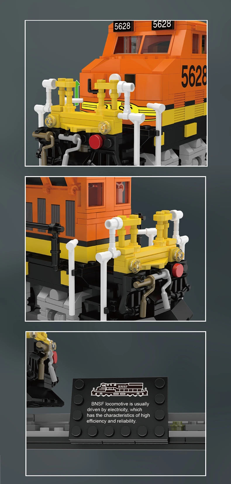 Mould King 12041 Northern Locomotive RC Train Set | Motorized Technical Steam Engine Building Blocks - Limetastore
