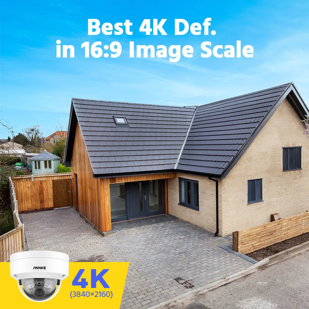 ANNKE 4K 8MP PoE CCTV sistem | 16-kanalni NVR H.265, 16× 8MP EXIR kamere, 30m nočni vid