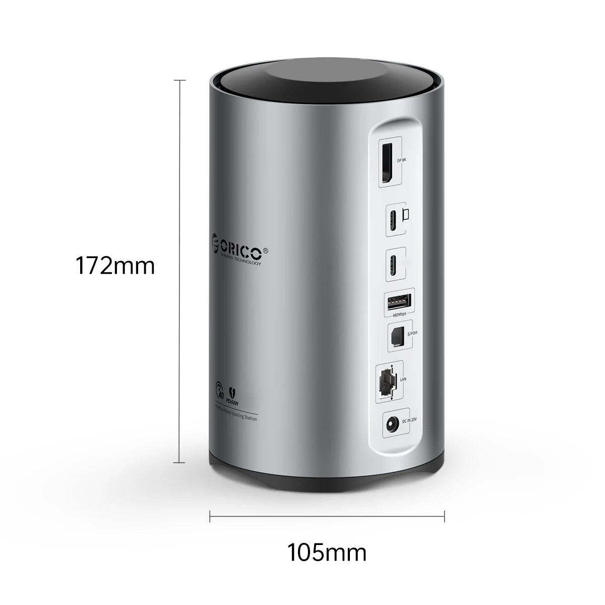 ORICO USB4 Type-C priklopna postaja za MacBook Pro M1/M2 z 8K HDMI, DisplayPort