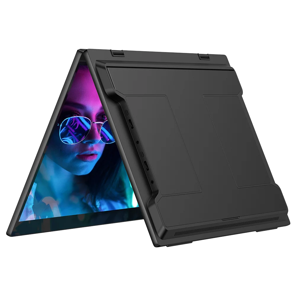 UPERFECT Delta Pro Touch 16" 2.5K 1600P Dual Touch Monitor with Touch Pen - Foldable Travel Display for Laptop, PC, Mac, and Windows via USB-C and HDMI - Limetastore