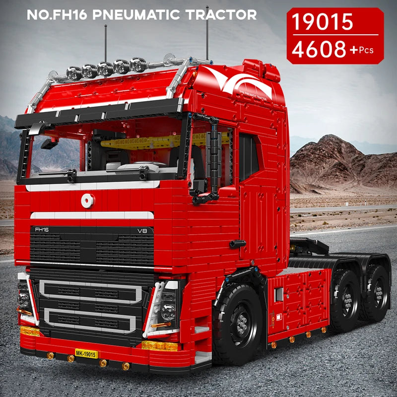 Mould King 19015 / 19015T RC Tractor Truck Building Set | Motorized Technical Semi-Truck Model - Limetastore