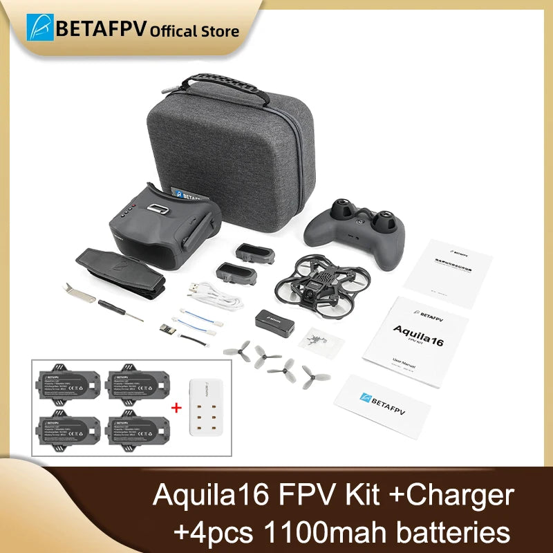 BETAFPV Aquila16 FPV Kit 2026 1S Brushless Whoop RTF Beginner Drone