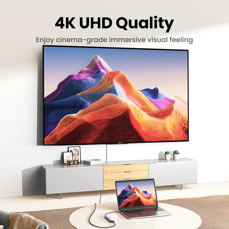 GREEN zvezdišče USB‑C 7‑v‑1 s HDMI 4K, SD/TF, USB‑A 5Gbps, PD100W – Type‑C 3.1