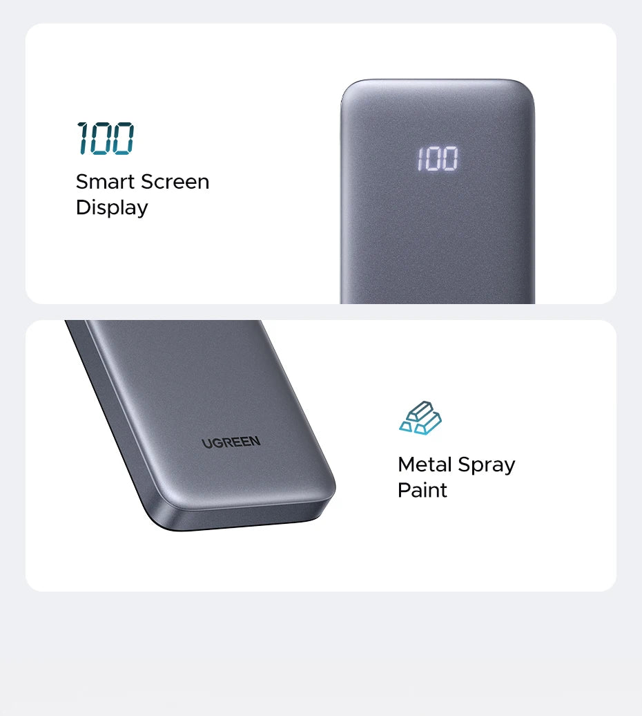 UGREEN PD 30W Power Bank – 10000mAh / 20000mAh Fast Charging Portable External Battery