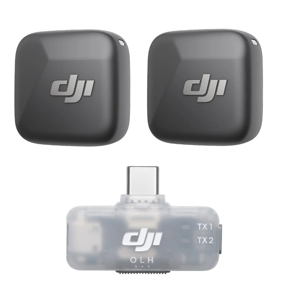 DJI Mic Mini komplet (oddajnik in sprejemnik za telefon) – originalni brezžični avdio komplet DJI