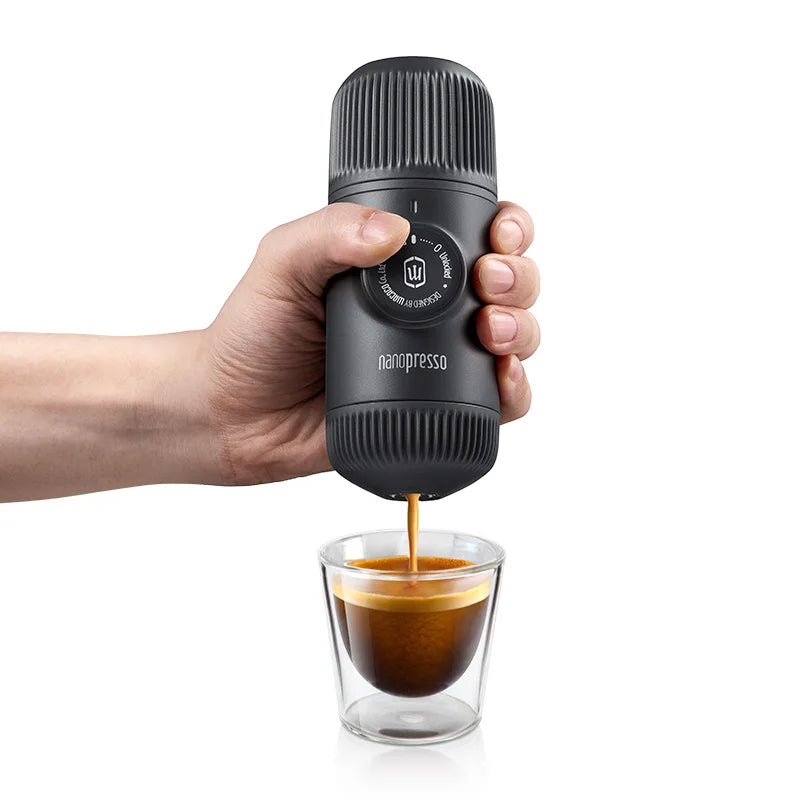 Prenosni aparat za espresso Wacaco Nanopresso – Ročni aparat za kavo z visokim tlakom 18 barov
