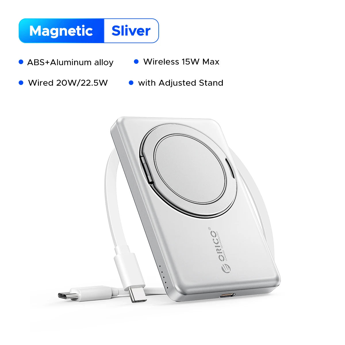 ORICO Kada Magnetic Power Bank – 5000 mAh / 10000 mAh PD22.5W brezžična zunanja baterija