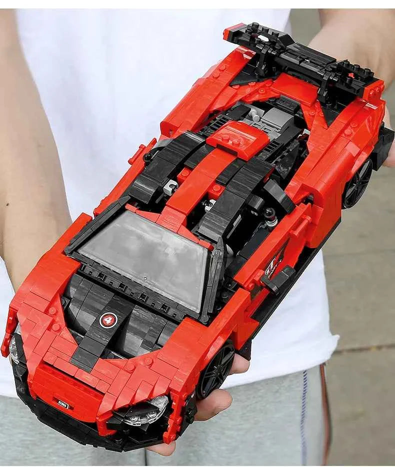 Mould King 10007 Red Sport Racing Car - Limetastore