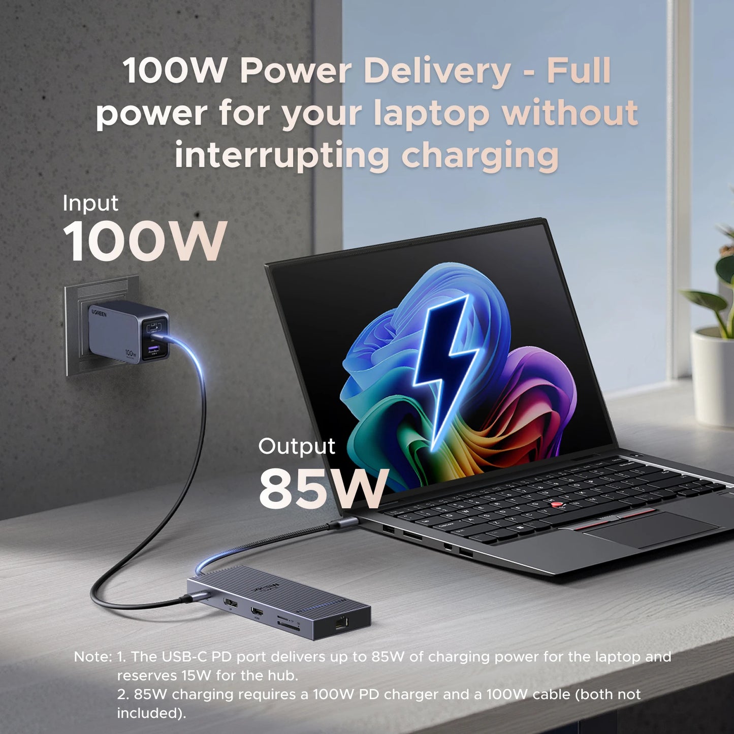 UGREEN 11-v-1 zvezdišče USB-C s 4K120Hz DisplayPort, 4K60Hz HDMI, USB 3.2 10Gbps