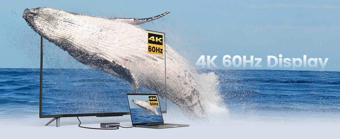 Priklopna postaja ORICO USB-C z ohišjem M.2 NVMe/SATA SSD (10 Gb/s), hladilni ventilator