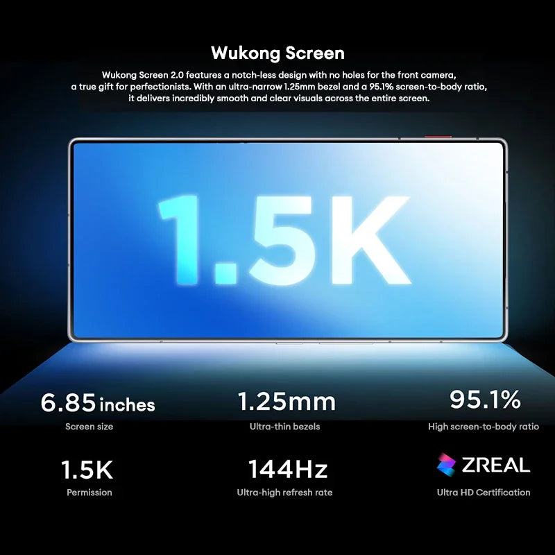 REDMAGIC 11 Air 5G Gaming Phone | Snapdragon 8 Elite & RedCore R4 | 7000mAh Battery | 80W Fast Charge | 144Hz Esports Display - Limetastore