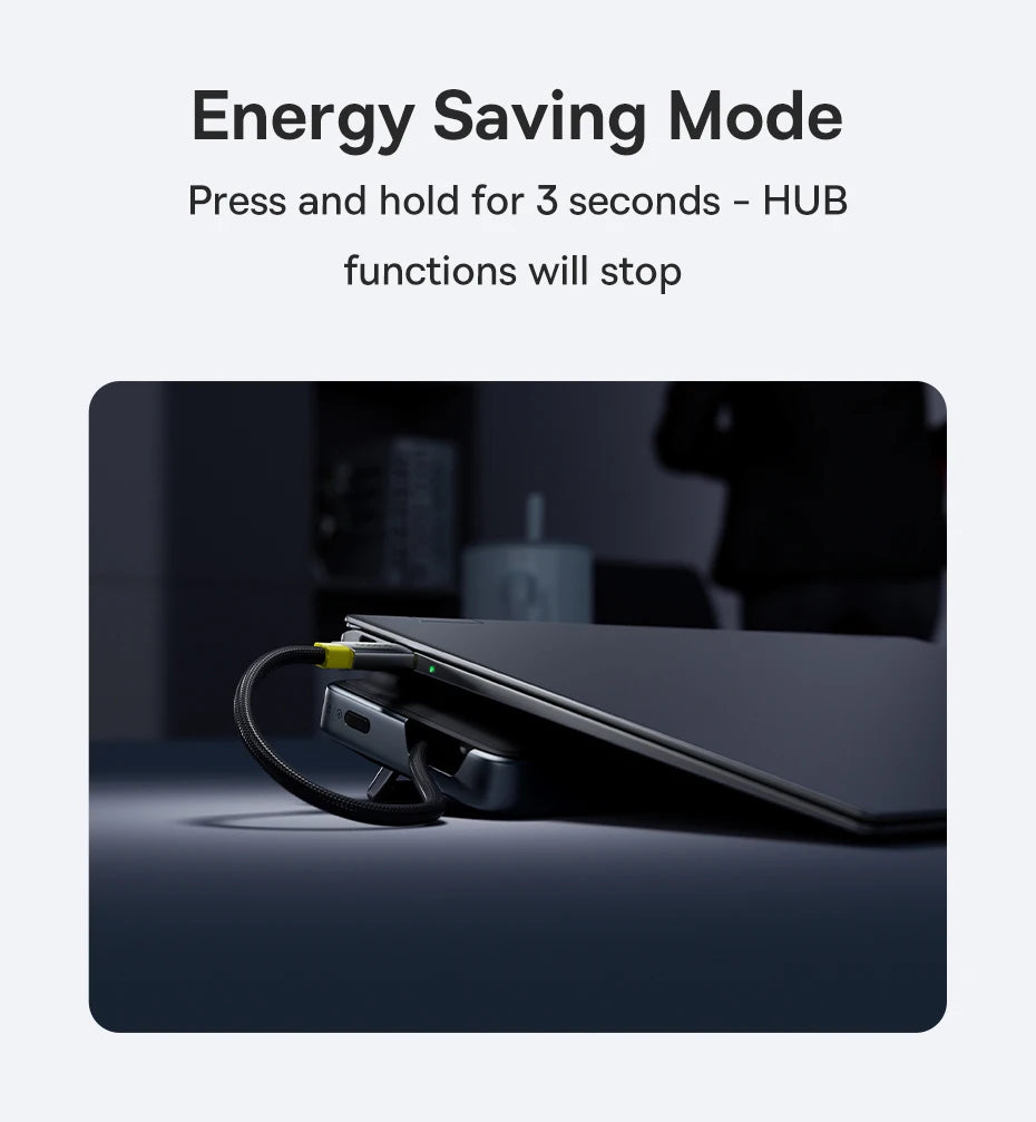 Baseus EH3 12‑in‑1 USB‑C Hub | Triple Display HDMI + DP 4K@60Hz, PD 100W, Laptop Stand Docking Station