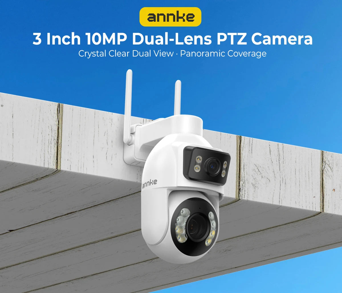 ANNKE WCD1012 10MP PTZ kamera z dvojno lečo | 12× zoom, sledenje z umetno inteligenco, WiFi