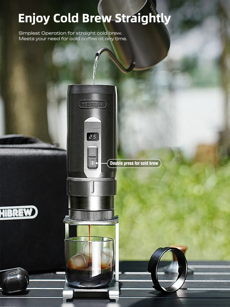HiBREW H4C – Prenosni brezžični aparat za espresso | Odstranljiva baterija in hitro segrevanje