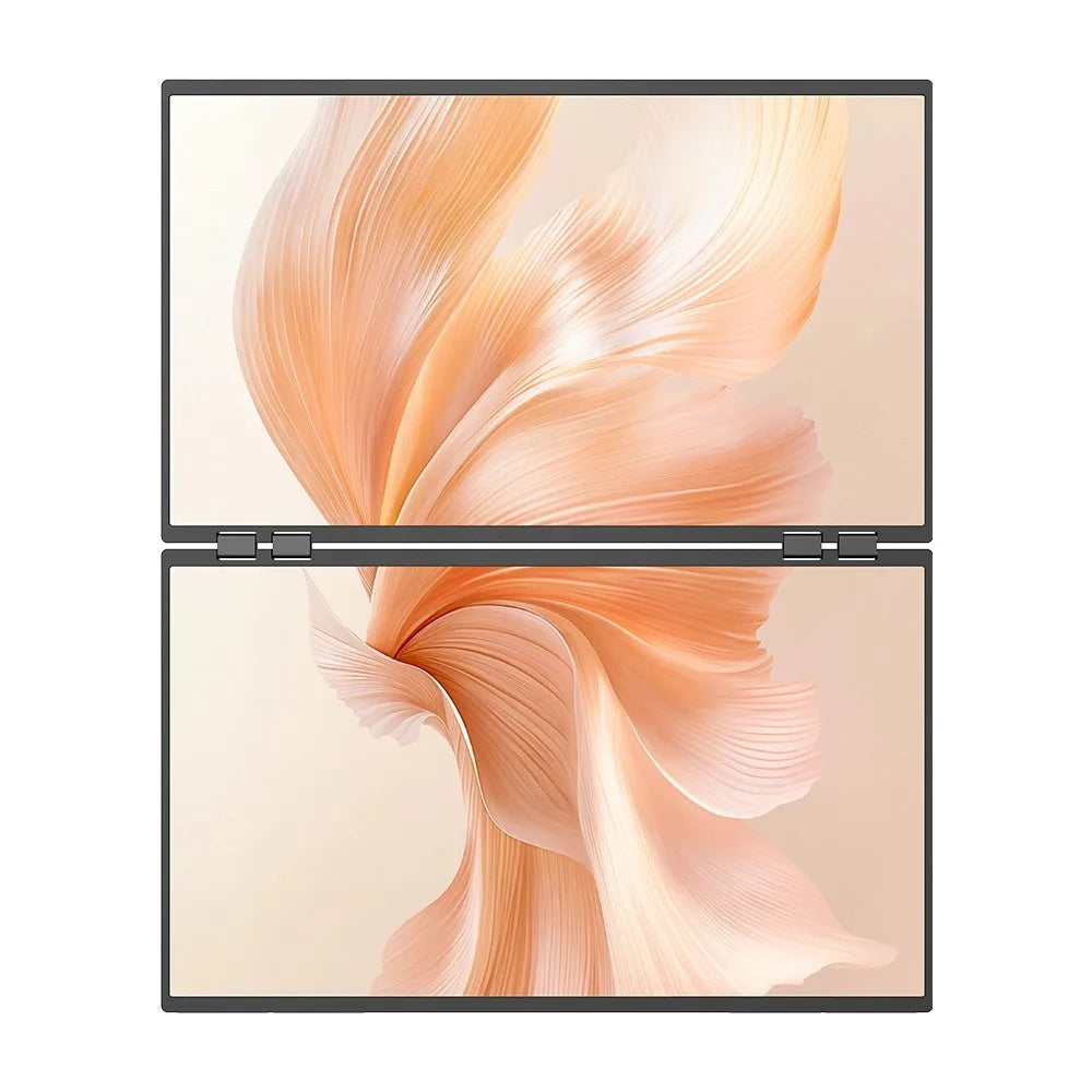 UPERFECT Delta Mega 23.8" Dual Screen Computer Monitor with 100Hz Refresh Rate and Built-in Speakers for Laptop, Desktop PC, MAC, and Phone Extended Play - Limetastore