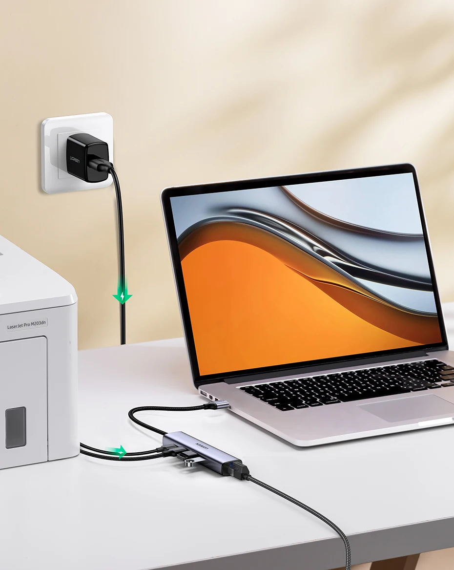 UGREEN USB Ethernet Adapter 1000/100Mbps USB 3.0 HUB RJ45 LAN