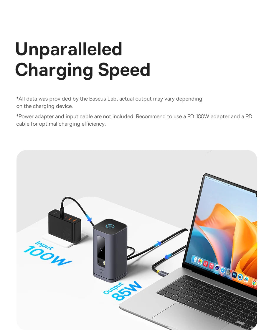 Baseus 11‑in‑1 USB‑C HUB for Mac M3/M2/M1 | HDMI 4K@60Hz, MST Triple Display, PD100W Docking Station