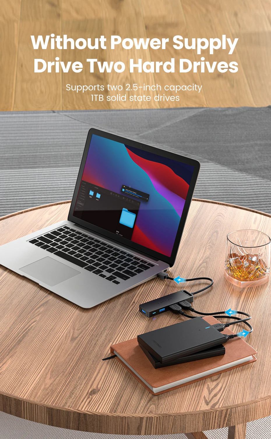 Vention USB 3.0 Hub 4‑Port | 5Gbps High‑Speed Multiport Splitter for Laptop & Desktop