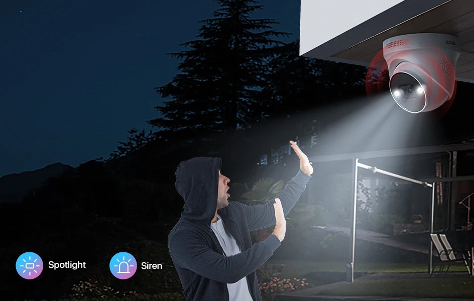 ZOSI 4K 8MP PoE Security Camera System – 32CH Dual‑Disk NVR with 4TB Storage | AI Detection