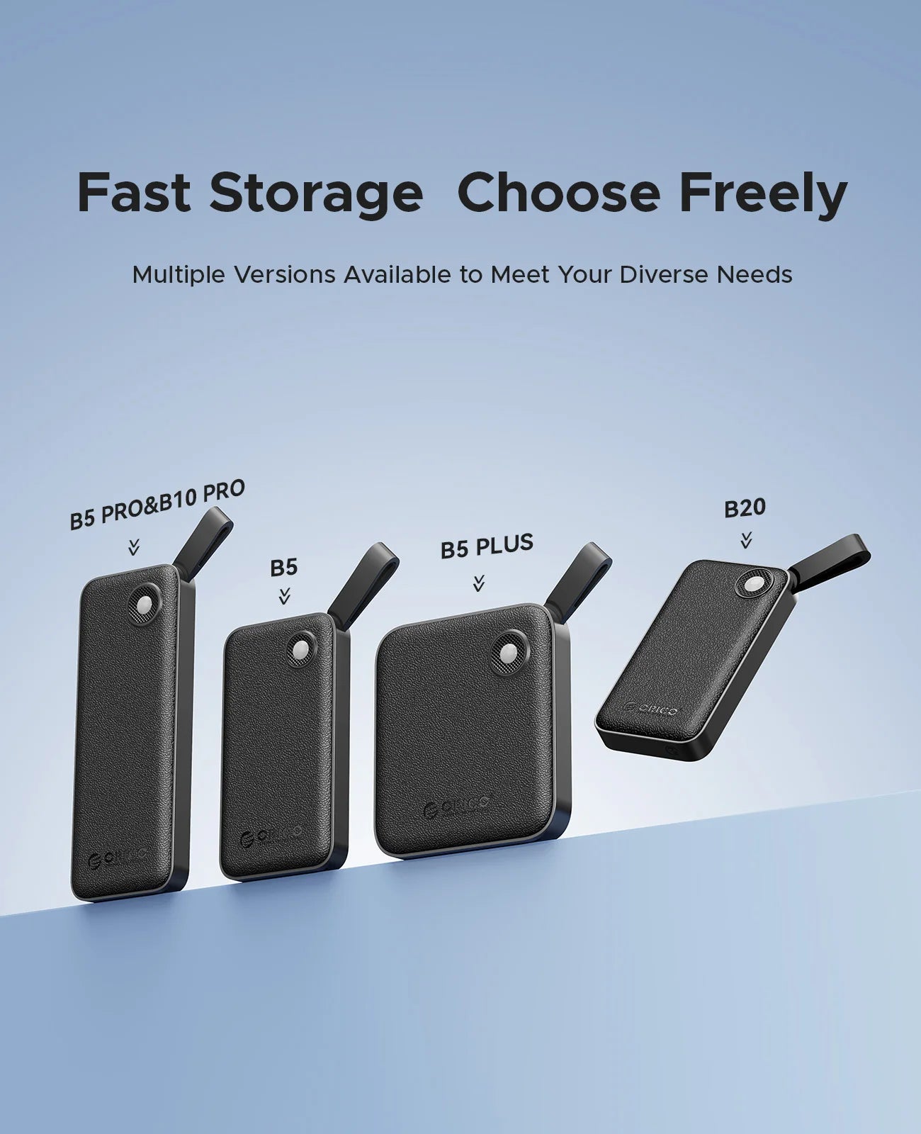 ORICO Portable External Solid State Drive External Hard Drive USB 3.2 Gen2 SSD for iPhone 15/Pro Windows Mac Lightweight