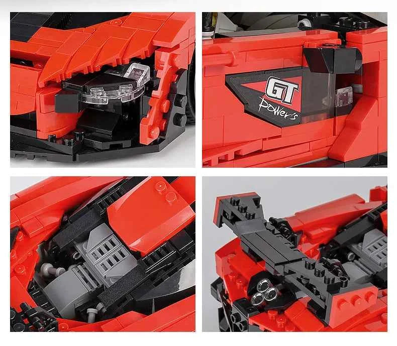 Mould King 10007 Red Sport Racing Car - Limetastore