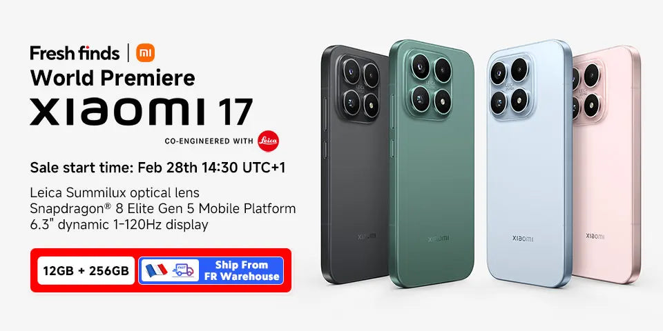 FR Warehouse Global Version Xiaomi 17 Smartphone Snapdragon® 8 Elite Gen 5 CPU Leica Camera 6330mAh 100W HyperCharge 6.3" OLED D - Limetastore
