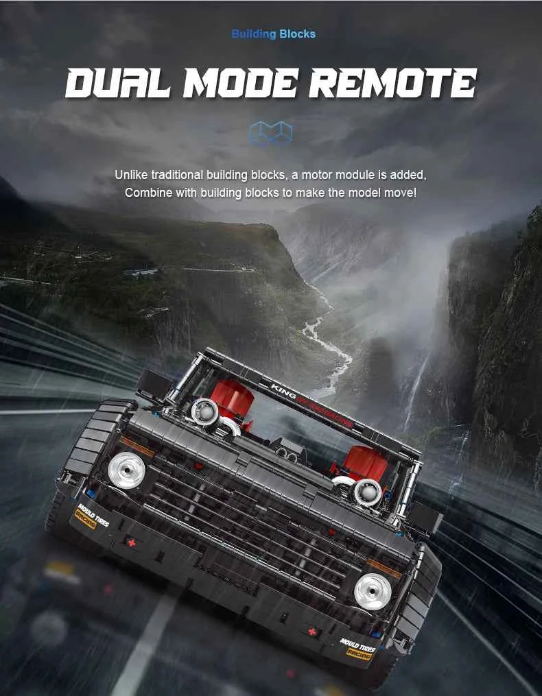 Mould King 13082 Motorized MOC‑34316 Off‑Road Pickup Truck - Limetastore