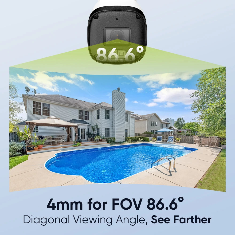 SANNCE 3MP/5MP PoE CCTV sistem | 8-kanalni H.265 NVR, zvok, ONVIF, nočni vid