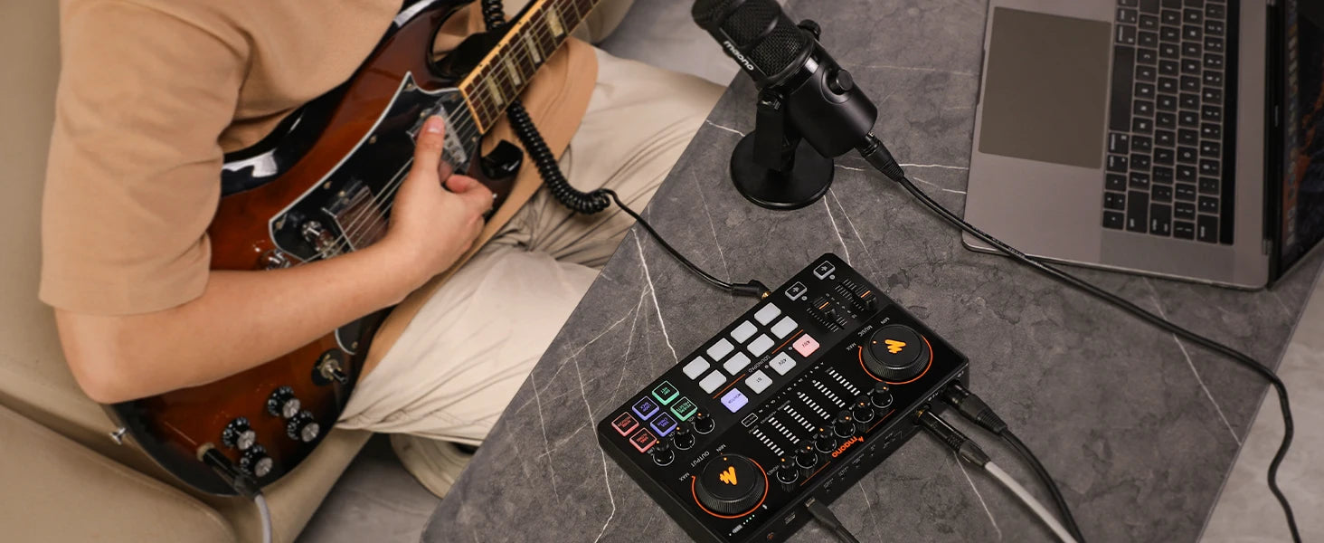 MaonoCaster E2 Gen2 – Dvojni XLR avdio vmesnik in mešalnik za podcaste