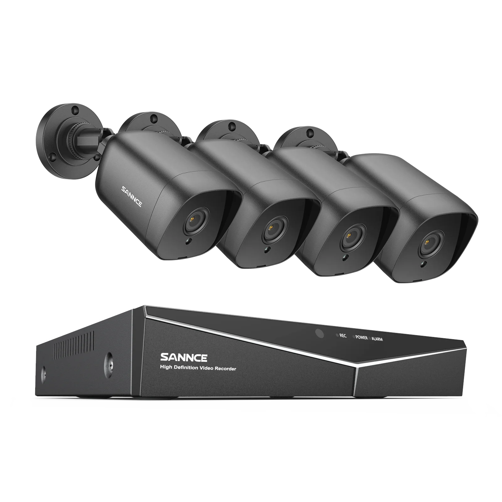 SANNCE 4-kanalni DVR CCTV sistem | 2/4 × 2MP IR kamere, 1080P TVI, 1280TVL, komplet za zunanji nadzor