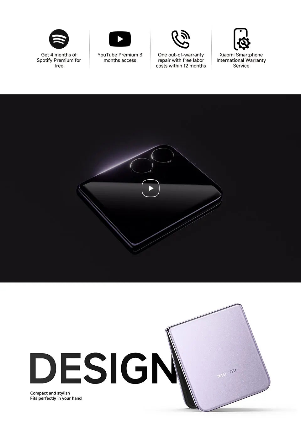 Global Version Xiaomi MIX Flip Smartphone New Snapdragon 8 Gen 3 CPU 50MP Leica Camera  12GB RAM 512GB ROM 6.86 inch Foldable Display NFC - Limetastore