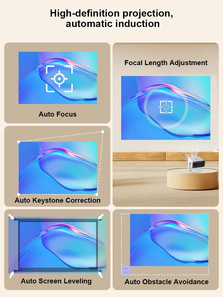 ThundeaL TD85W / TD85SE Smart Full HD Projector – Native 1080P, 4K Support, Android OS