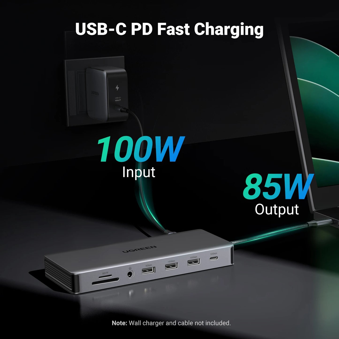 UGREEN 13‑in‑1 USB‑C Hub with Triple Display (Dual HDMI 4K60Hz + DP 4K60Hz), 10Gbps USB 3.2