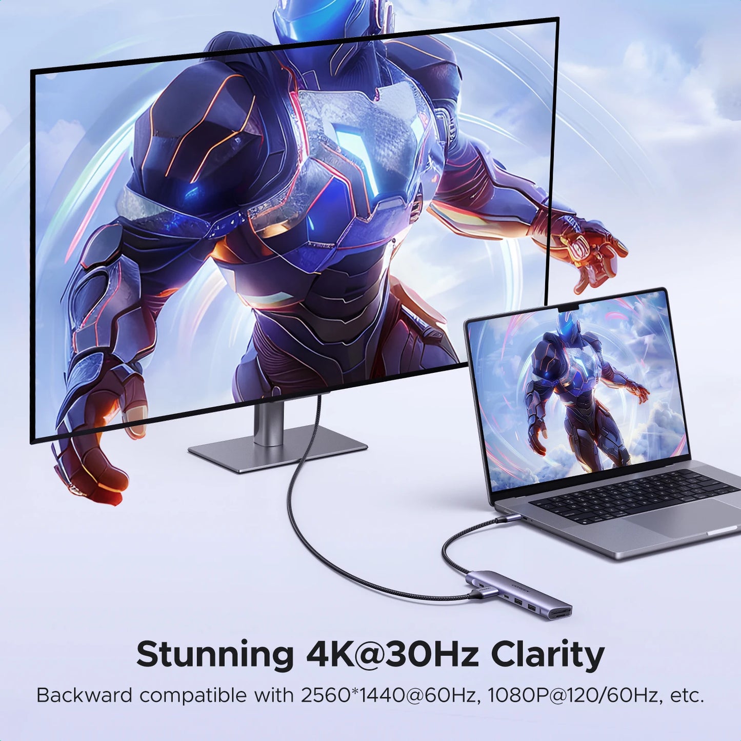 UGREEN 7‑in‑1 USB‑C Hub with 4K60Hz HDMI, PD100W, USB‑C & Dual USB‑A