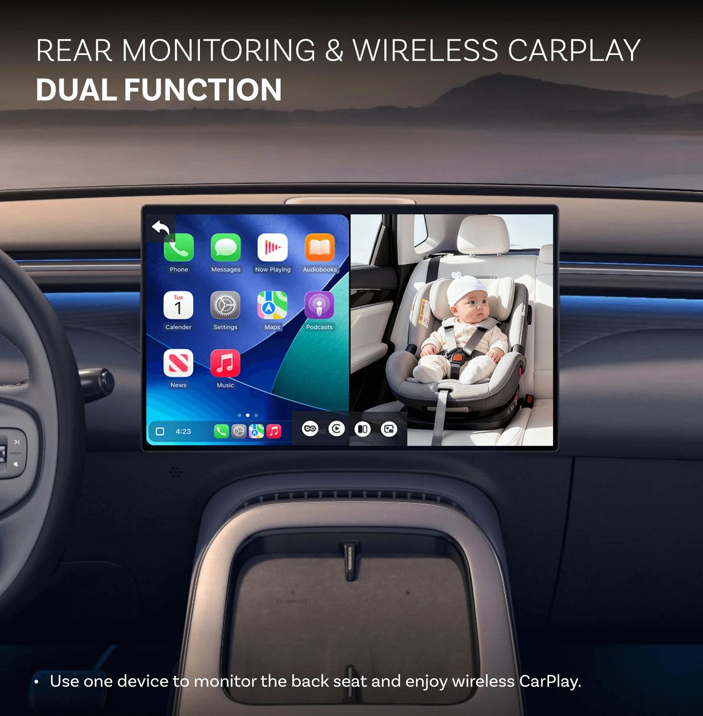 OTTOCAST Cabin Care 2-v-1 brezžični CarPlay + kamera