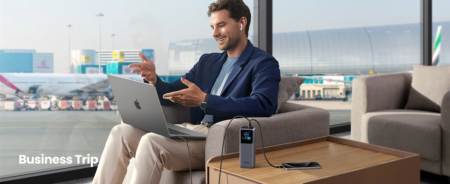 UGREEN Nexode 200W 25000mAh prenosna baterija – PD hitro polnjenje prenosna zunanja baterija